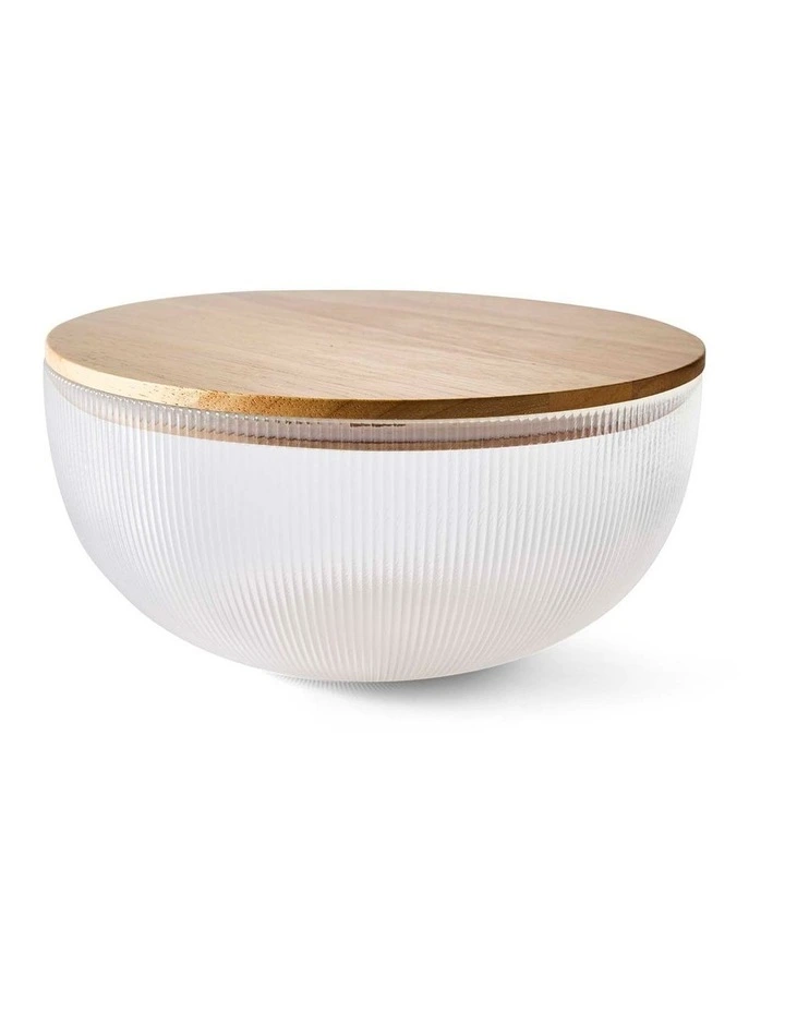 salt&pepper Quinn Salad Bowl With Lid 24cm in Clear image 1