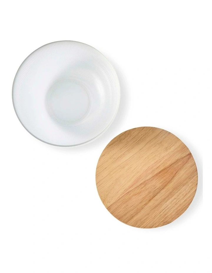 salt&pepper Quinn Salad Bowl With Lid 24cm in Clear image 4