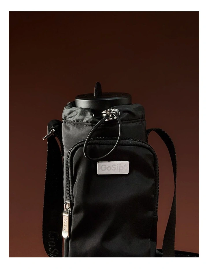 salt&pepper Gosip Bottle Sling in Black image 6