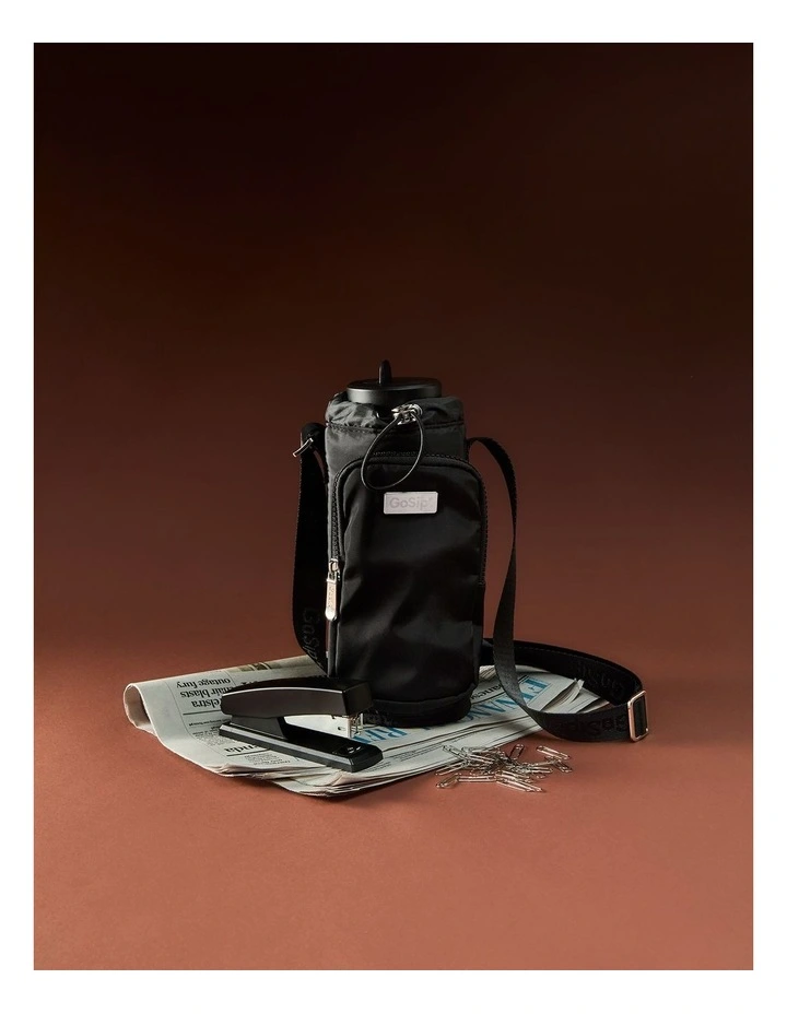 salt&pepper Gosip Bottle Sling in Black image 7