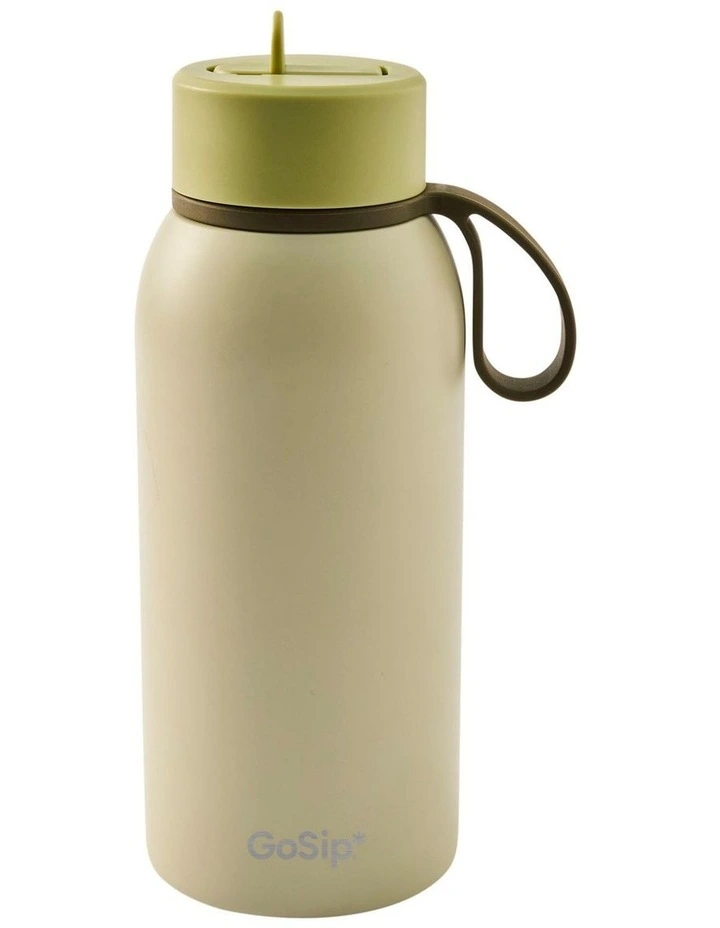 salt&pepper Gosip Ceramic Bottle 1L in Sage image 2