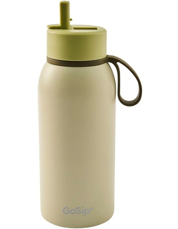 salt&pepper Gosip Ceramic Bottle 1L in Sage image 3