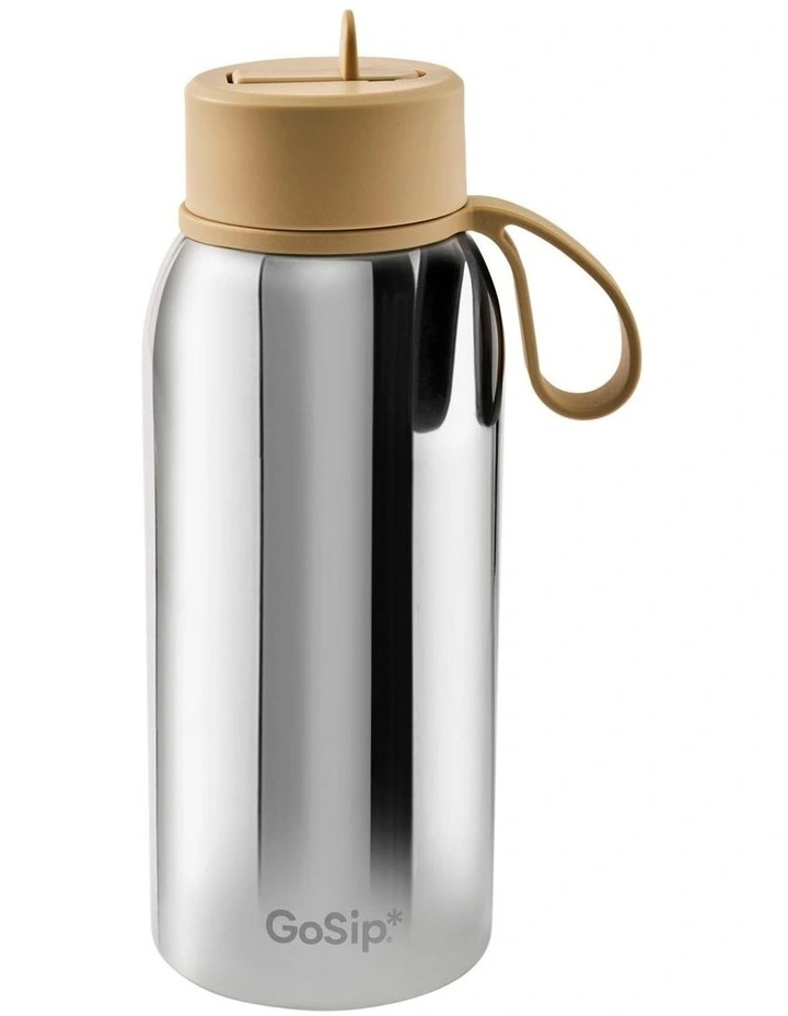 salt&pepper Gosip Chrome Bottle 1L in Silver image 2