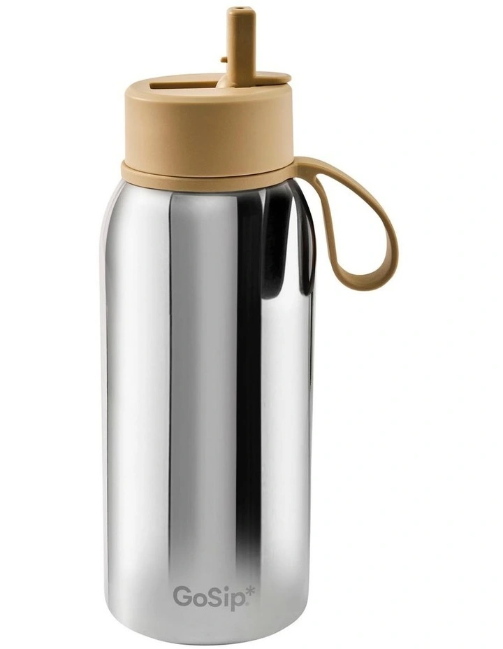 salt&pepper Gosip Chrome Bottle 1L in Silver image 3
