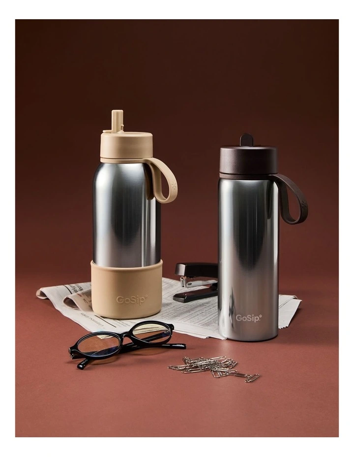 salt&pepper Gosip Chrome Bottle 1L in Silver image 7