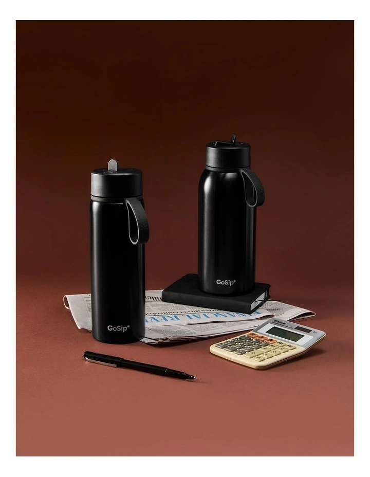 salt&pepper Gosip Chrome Bottle 600mL in Gunmetal image 7