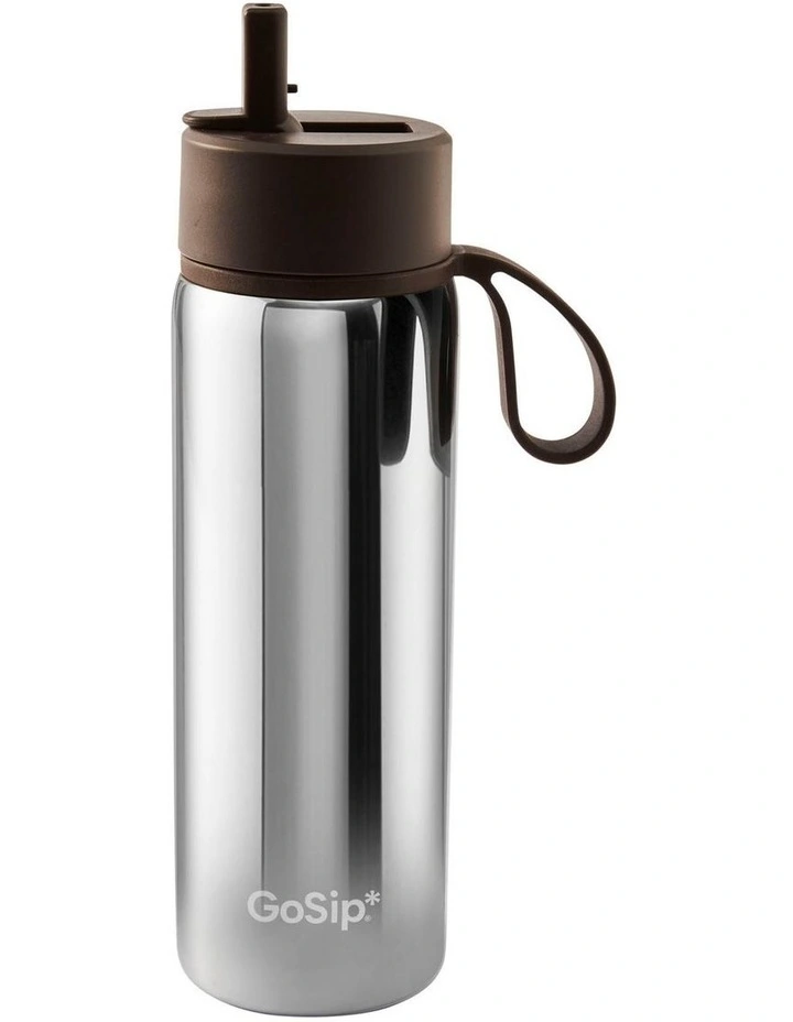 salt&pepper Gosip Chrome Bottel 600mL in Silver image 3