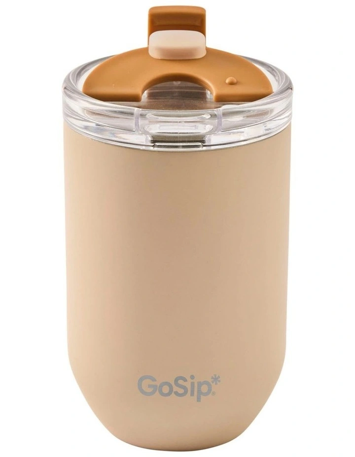 salt&pepper Gosip Travel Cup 350mL in Beige image 3
