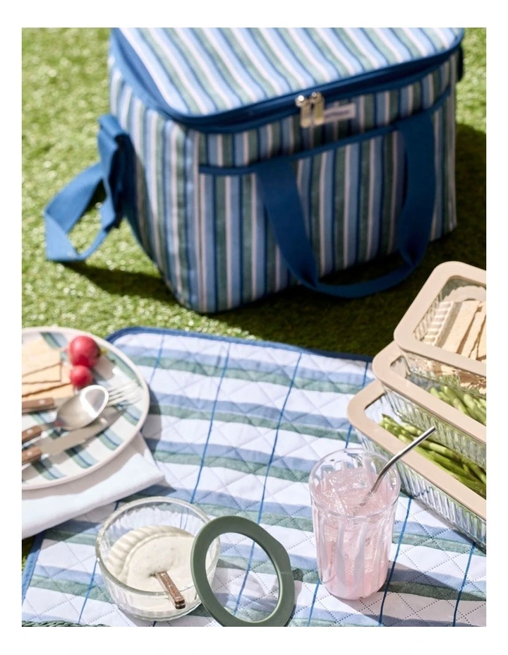 Sienna Cooler Bag in Blue Multi image 7