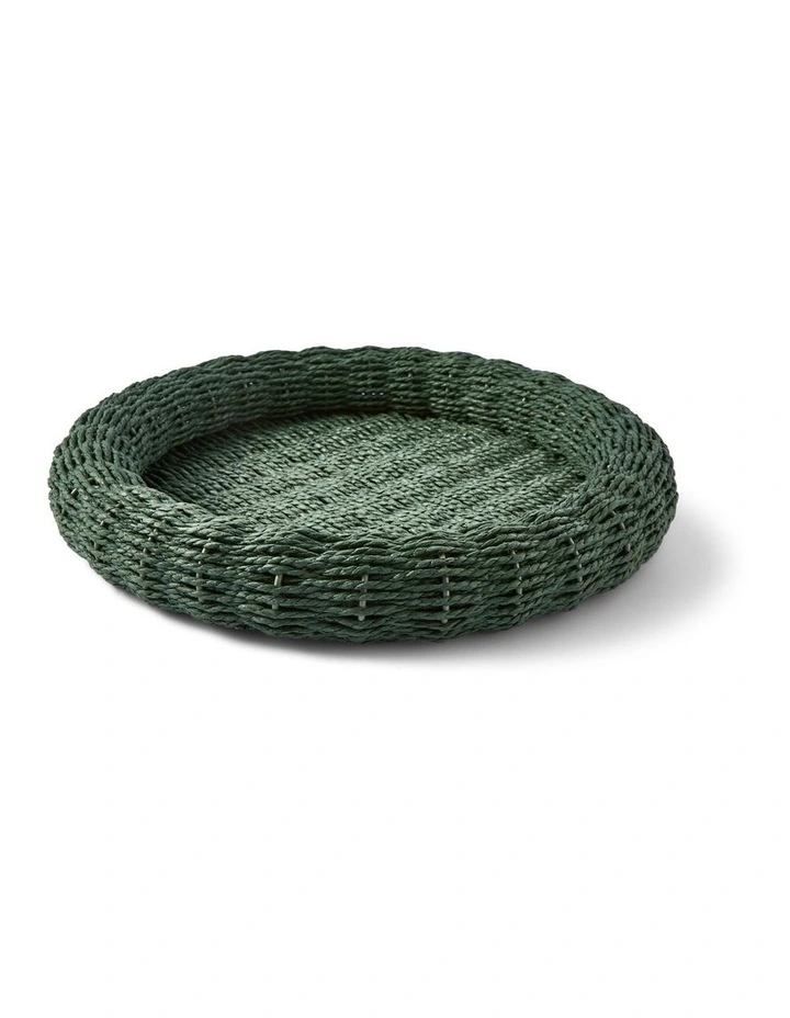 salt&pepper Sienna Woven Tray 43cm in Sea Green image 1