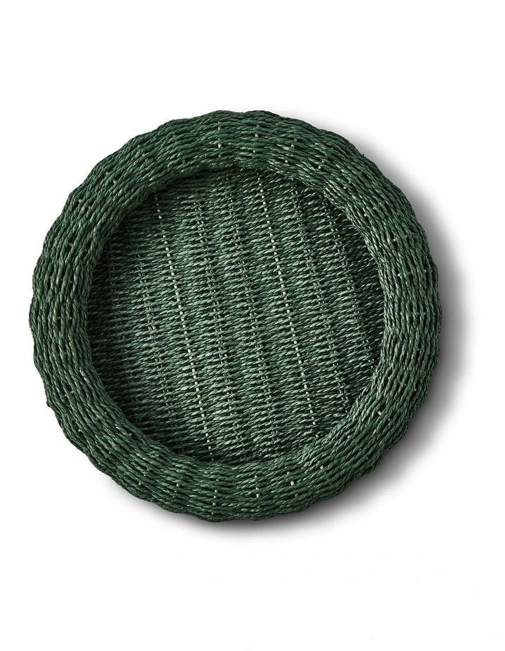 salt&pepper Sienna Woven Tray 43cm in Sea Green image 3