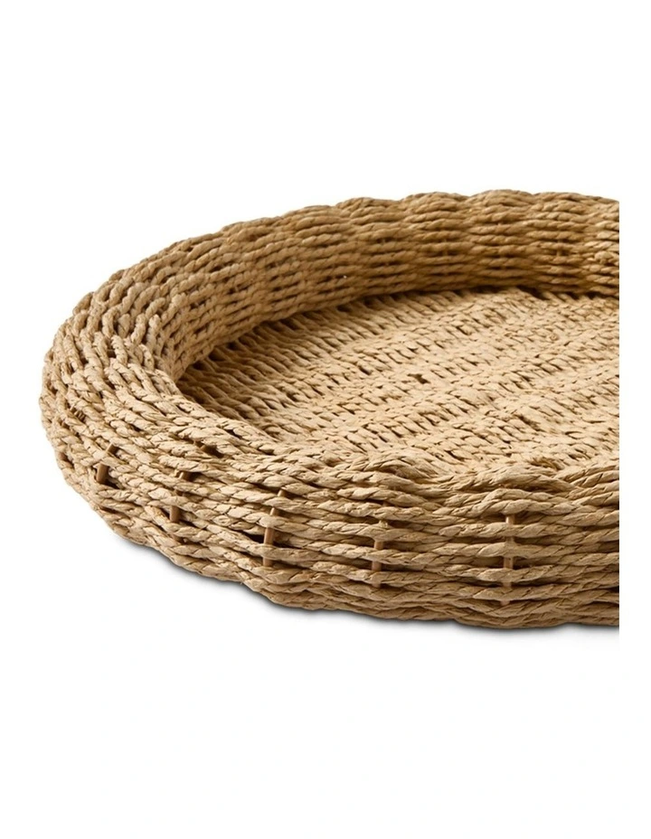 salt&pepper Sienna Woven Tray 43cm in Natural image 2