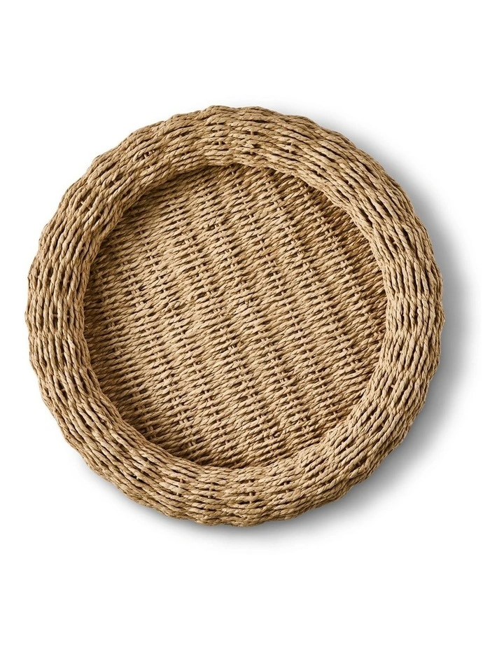 salt&pepper Sienna Woven Tray 43cm in Natural image 3