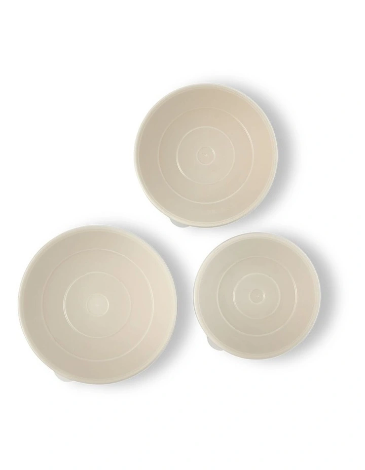 Sienna Storage Bowls with Lid - Set of 3 in Multi image 2