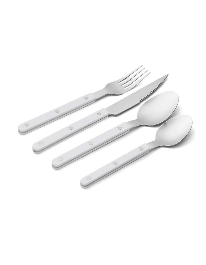 salt&pepper Sienna Cutlery Set - 16 Piece in Snow image 3