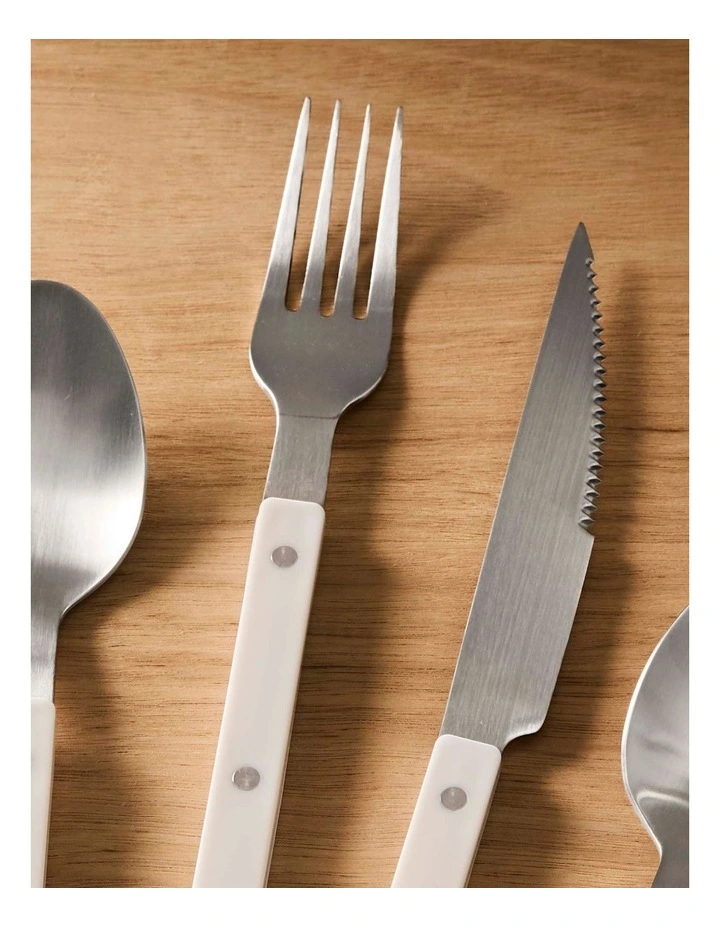 salt&pepper Sienna Cutlery Set - 16 Piece in Snow image 6