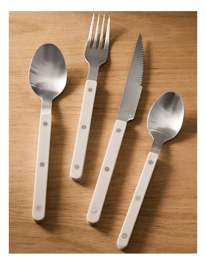 salt&pepper Sienna Cutlery Set - 16 Piece in Snow image 7