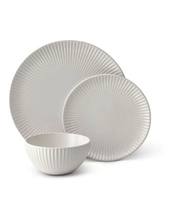 salt&pepper Milo Dinner Set 12 Piece in White