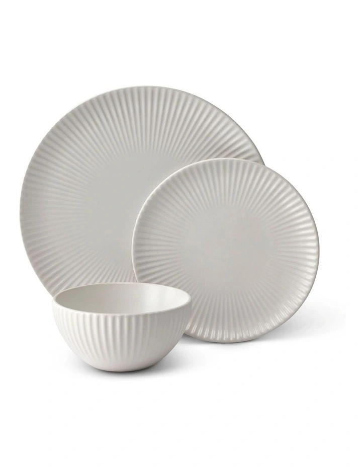 salt&pepper Milo Dinner Set 12 Piece in White image 1