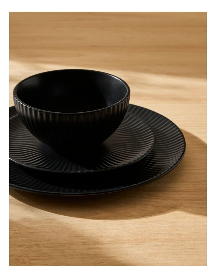 salt&pepper Milo Dinner Plate 27cm in Black image 5