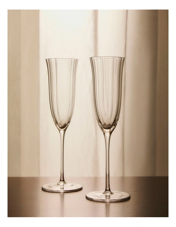 salt&pepper Aurora Champagne Glass Set of 2 200mL in Clear image 5