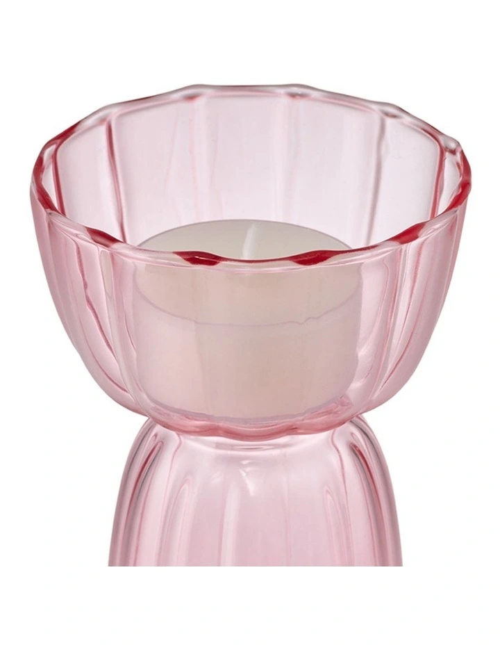 salt&pepper Aurora Tealight Holder Set of 2 in Powder image 3