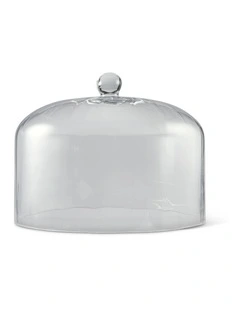 salt&pepper Aurora Cake Dome 28cm in Clear