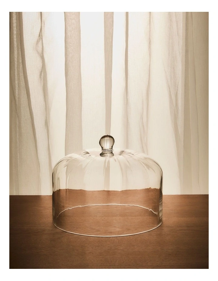 salt&pepper Aurora Cake Dome 28cm in Clear image 4