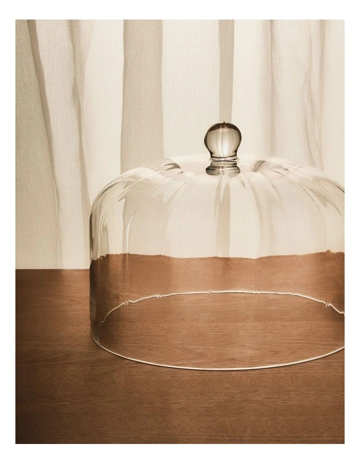 salt&pepper Aurora Cake Dome 28cm in Clear image 6