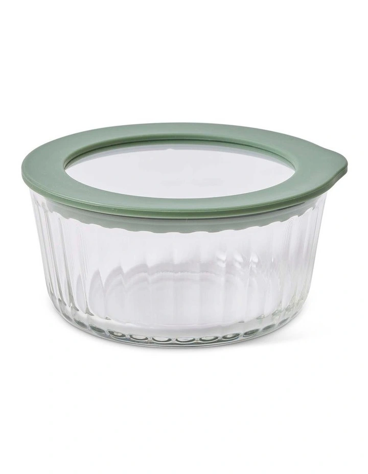 salt&pepper Store Round Container 470mL in Olive image 1