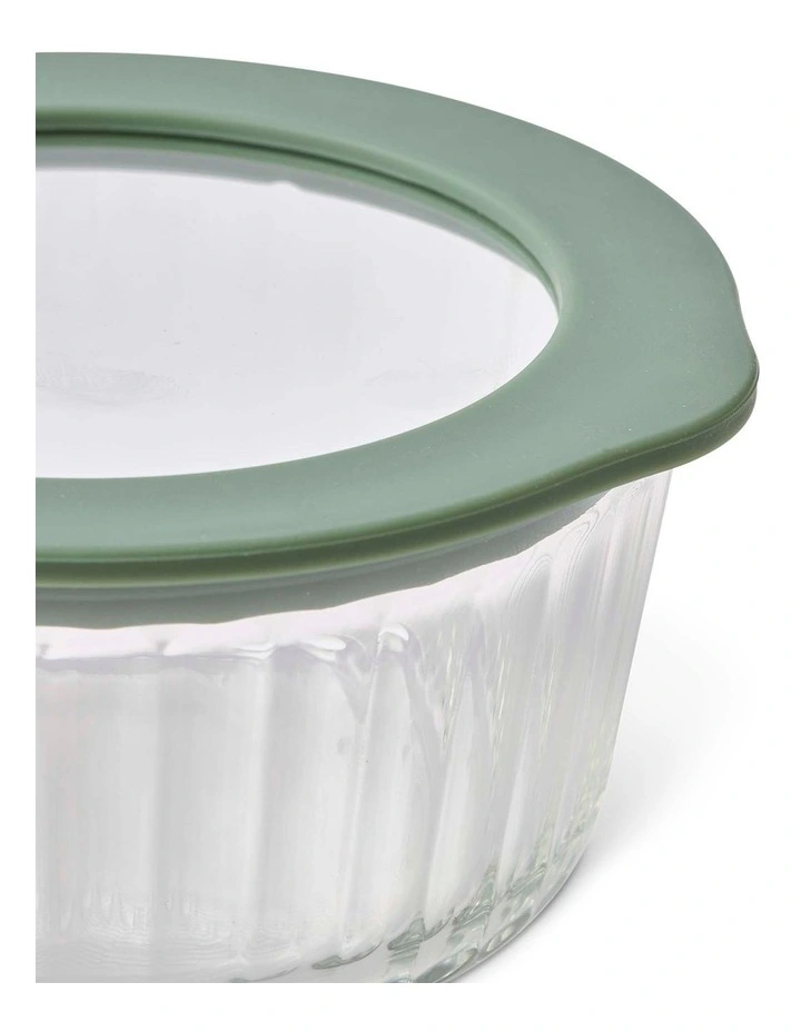salt&pepper Store Round Container 470mL in Olive image 3