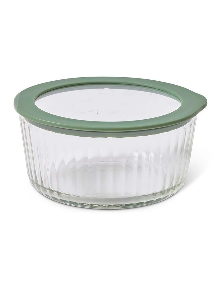 salt&pepper Store Round Container 940mL in Olive image 1