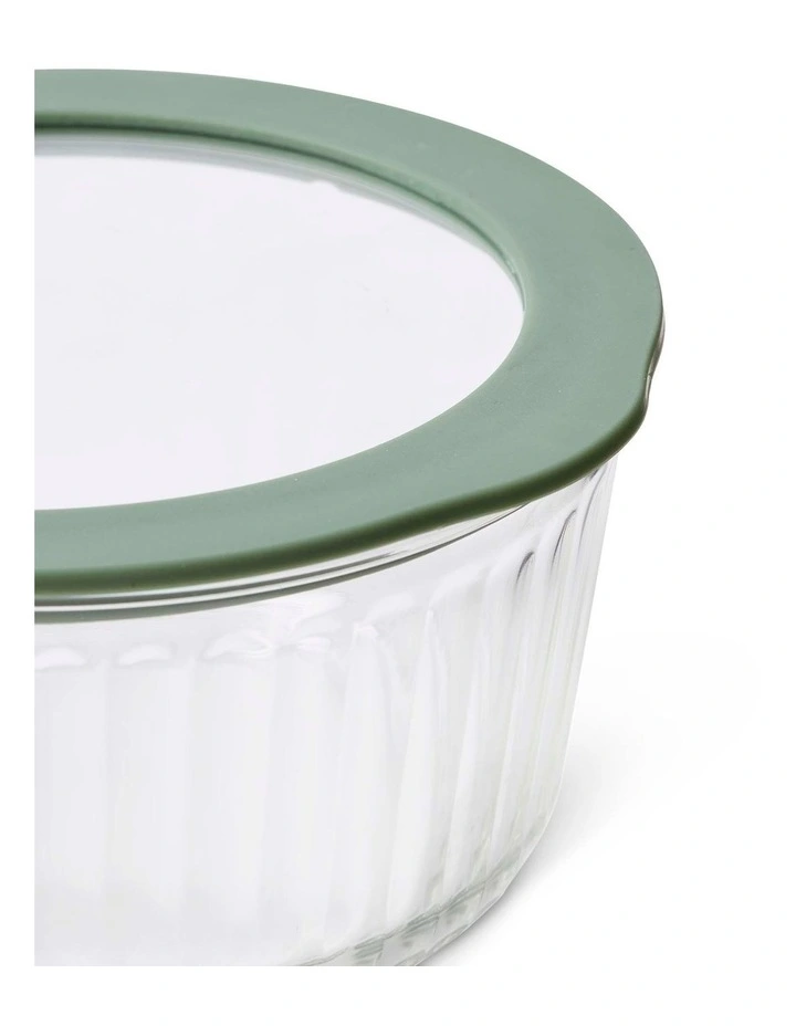 salt&pepper Store Round Container 940mL in Olive image 3