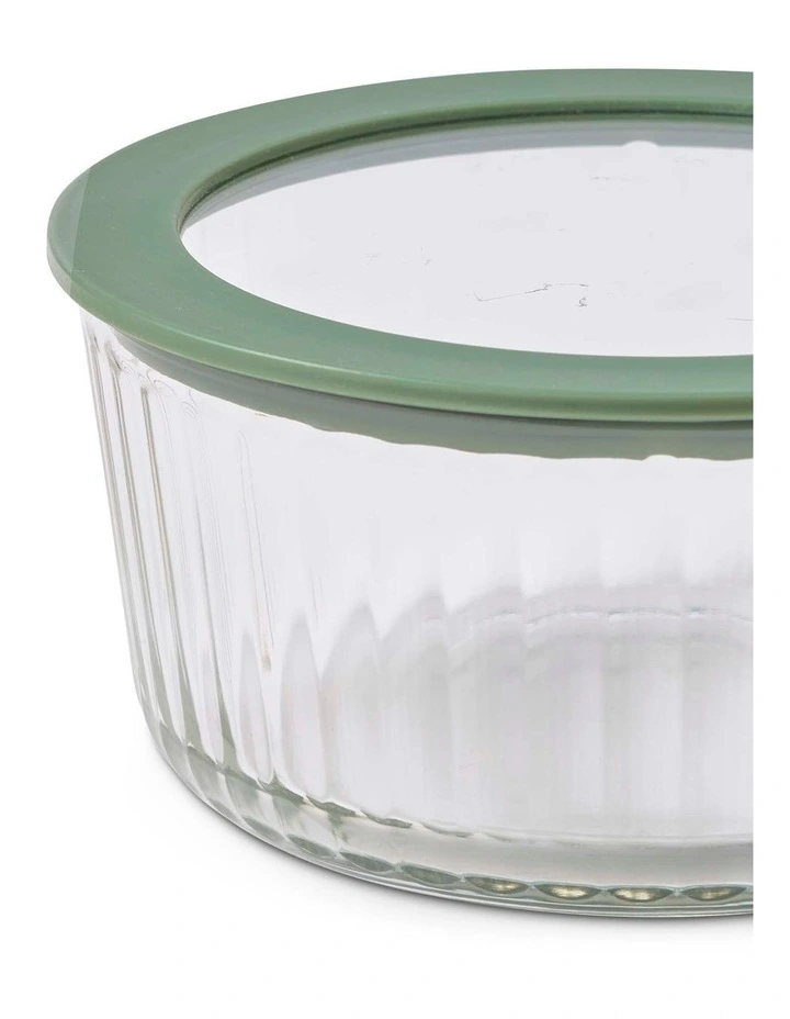 salt&pepper Store Round Container 940mL in Olive image 4