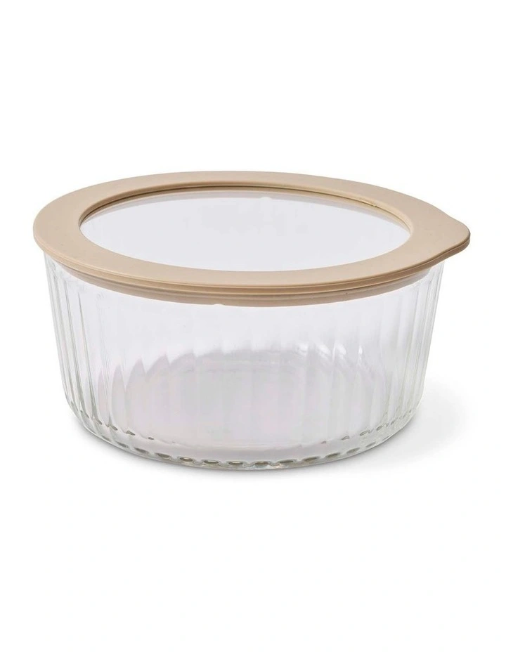 salt&pepper Store Round Container 940mL in Parchment image 1