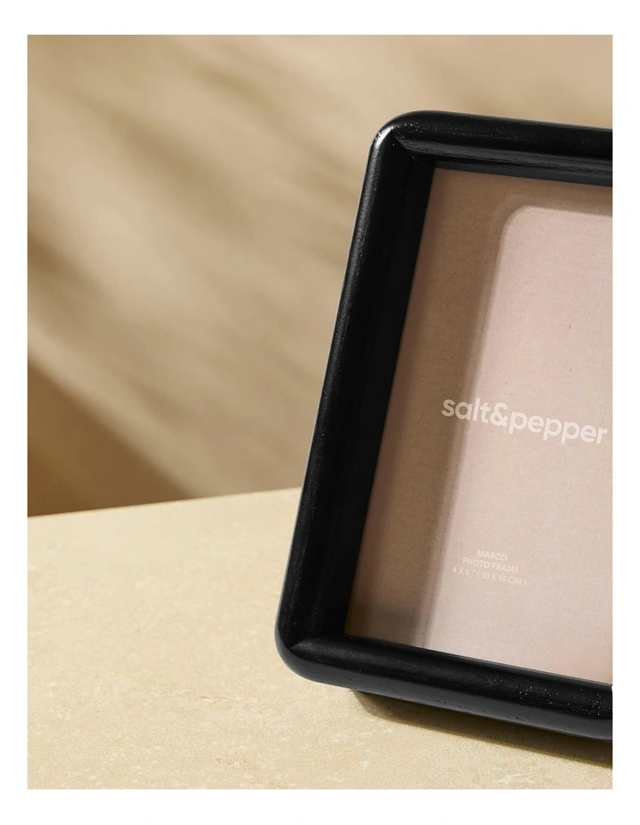 salt&pepper Marco Frame 4x6 Inch in Black image 5