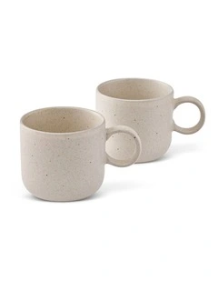 salt&pepper Finn Mug 370mL Set of 2 in Sand