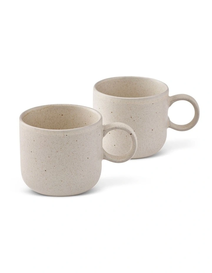 salt&pepper Finn Mug 370mL Set of 2 in Sand image 1