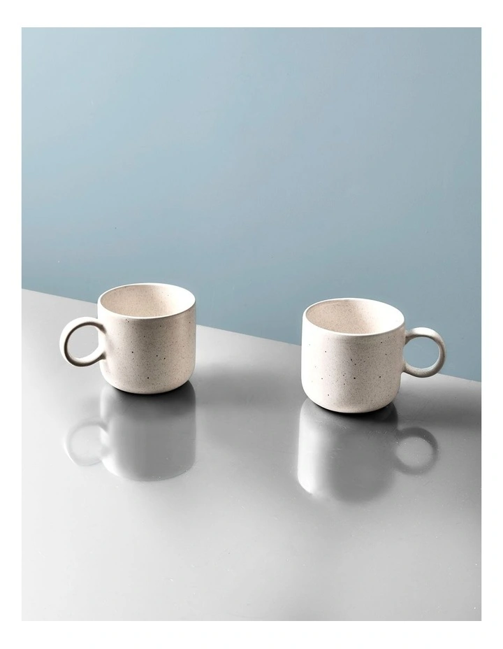 salt&pepper Finn Mug 370mL Set of 2 in Sand image 7