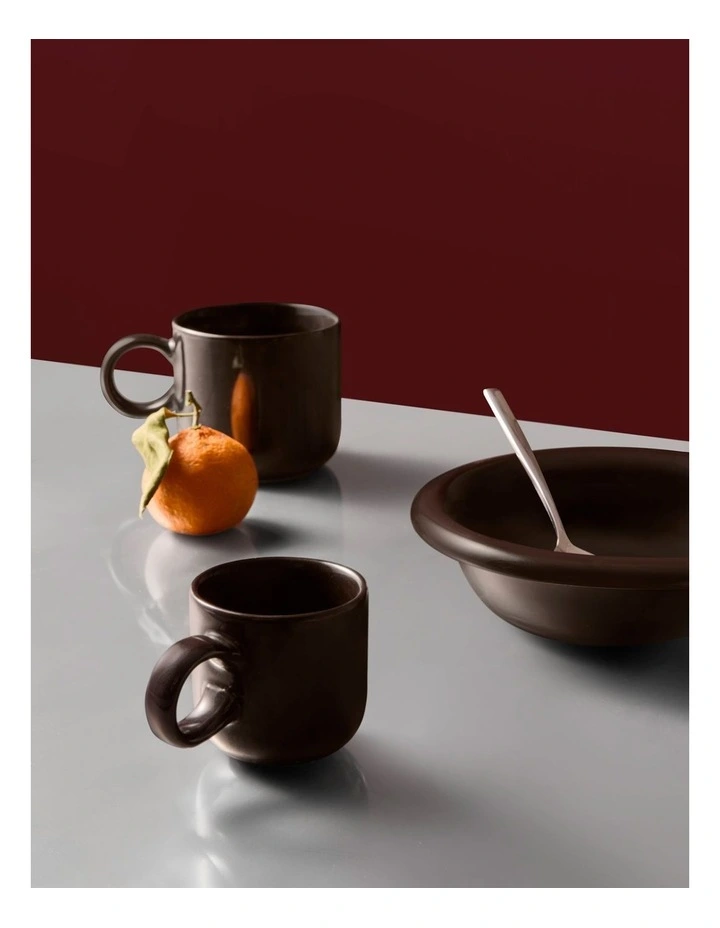 salt&pepper Finn Mug 370mL Set of 2 in Dark Chocolate image 6