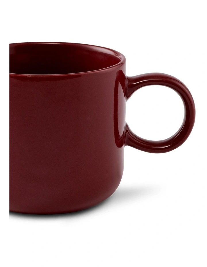 salt&pepper Finn Mug 370mL Set of 2 in Crimson image 4