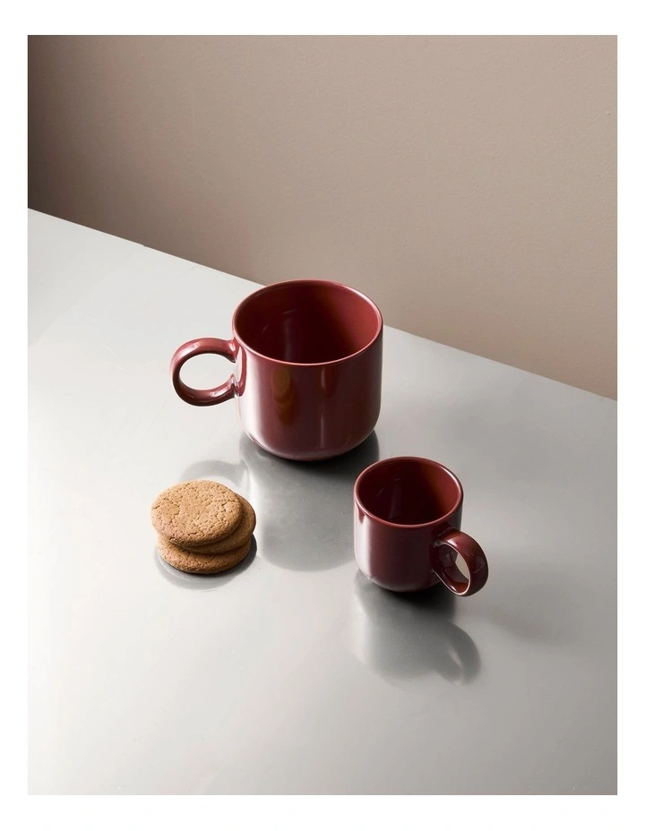 salt&pepper Finn Mug 370mL Set of 2 in Crimson image 7