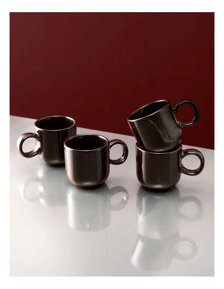 salt&pepper Finn Espresso Cup Set of 4 in Dark Chocolate image 7