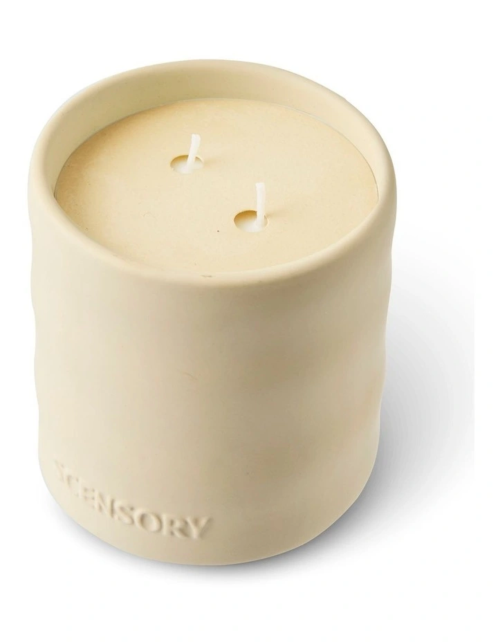 salt&pepper Sensory Candle 400g in White Noise image 2