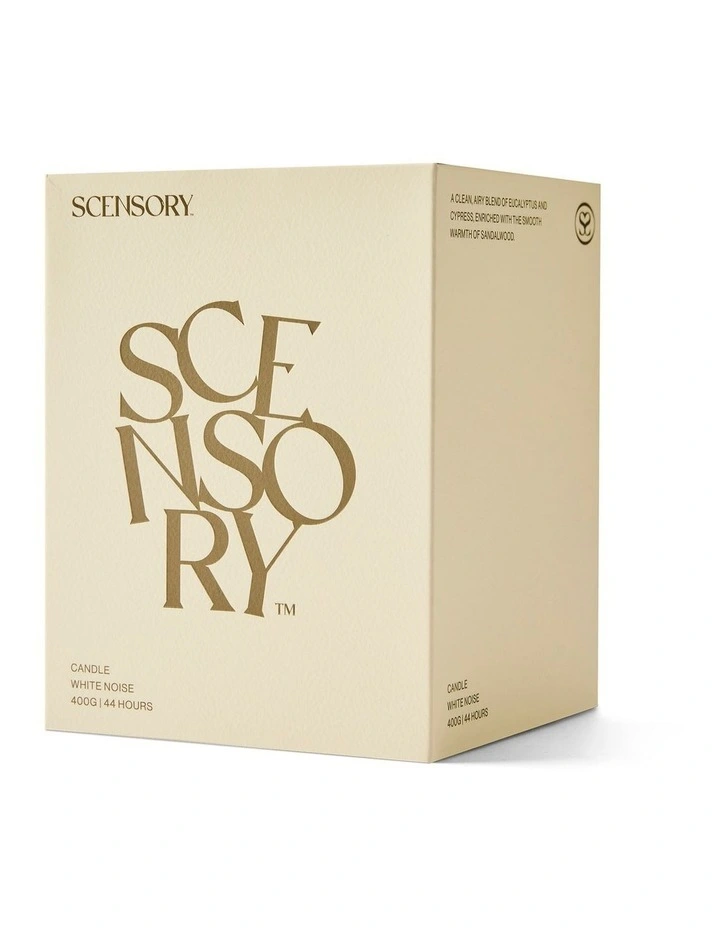 salt&pepper Sensory Candle 400g in White Noise image 3