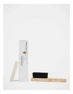 Suede And Nubuck Block/Brush in Black/White