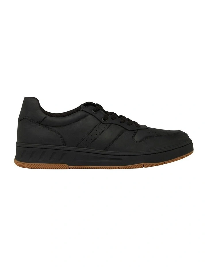 Swing Leather Sneaker in Black Wild image 1