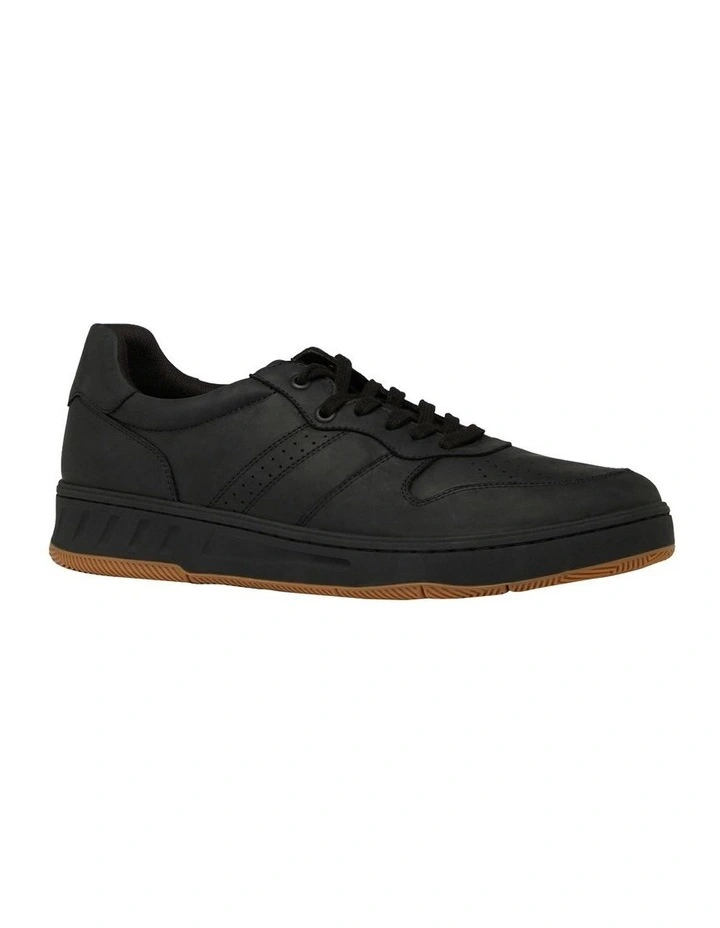 Swing Leather Sneaker in Black Wild image 4