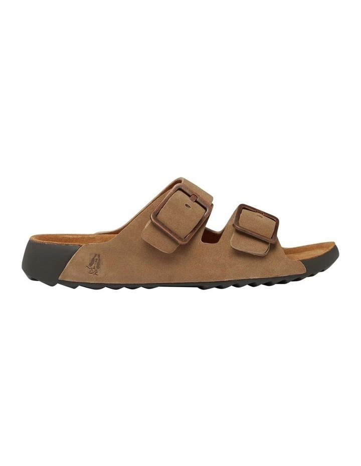Hoges Slide in Taupe Suede image 1