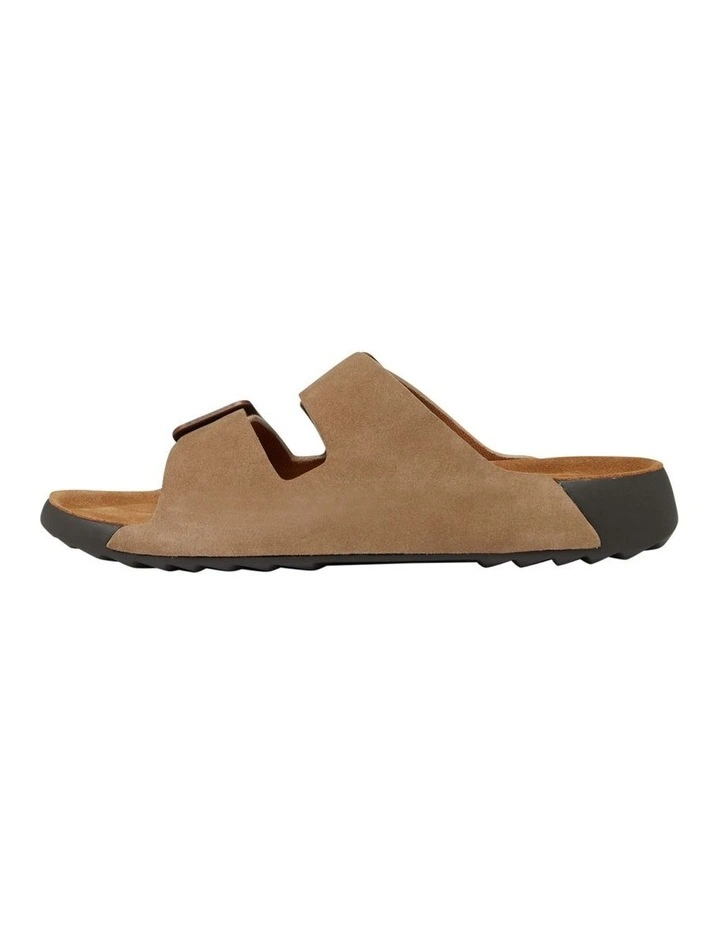 Hoges Slide in Taupe Suede image 3